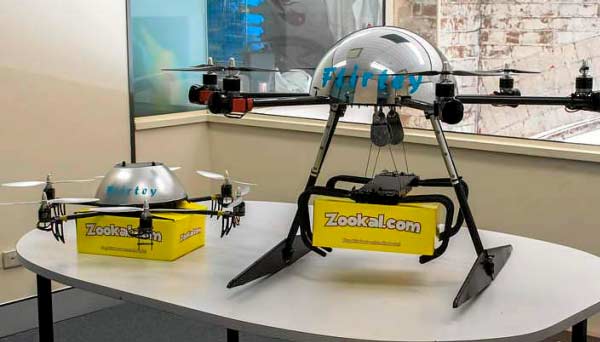 Droni, i nuovi Pony Express per la pizza