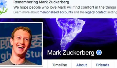 Facebook, l’annuncio funebre: morti 2 Mln di utenti incluso Zuckerberg