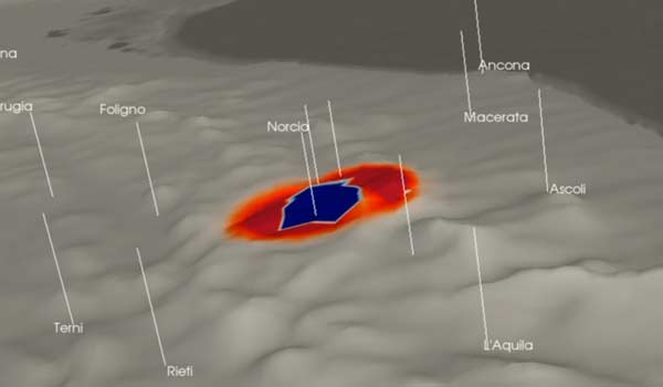 Terremoto, la propagazione delle onde sismiche in un video
